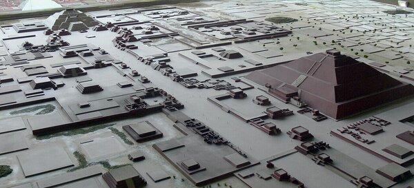 Modell von Teotihuacán Teotihuacán Stadtmodell