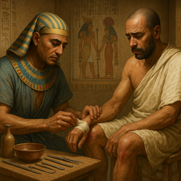 Arzt und Patient im Alten Ägypten