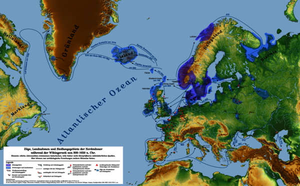 Ausbreitung der Wikinger in Europa