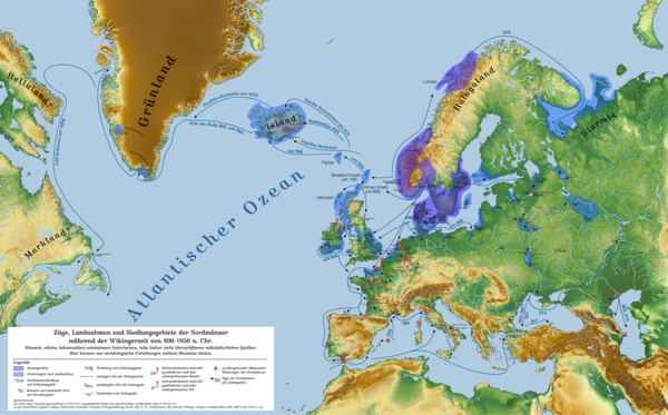 Ausbreitung der Wikinger in Europa
