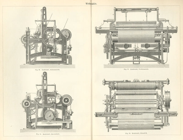 Mechanischer Webstuhl