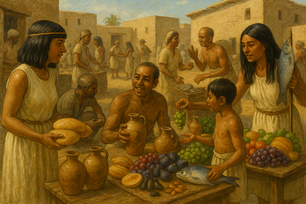 Brotbacken im Alten Ägypten