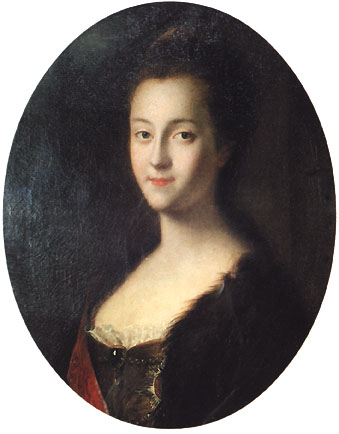 Katharina II. im Alter von 15 Jahren